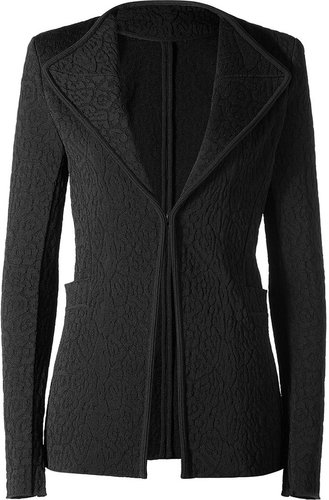 Givenchy Black Knitted Blazer With Shoulder Pads