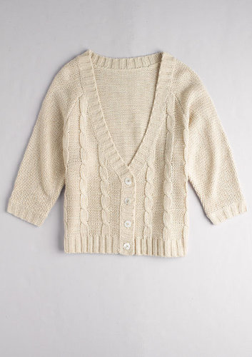 Boxy Cable Cardigan