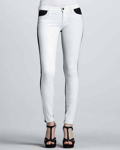 Koral Two-Tone Colorblock Skinny Jeans