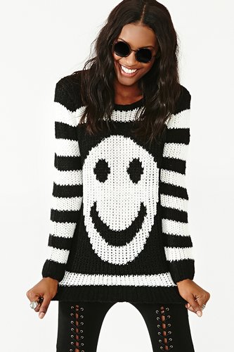 Smiley Stripe Knit