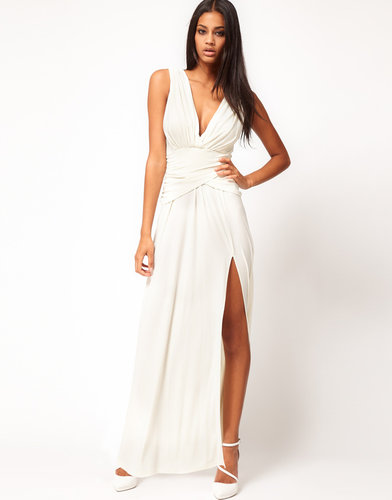 ASOS Grecian Maxi Dress with Thigh Split