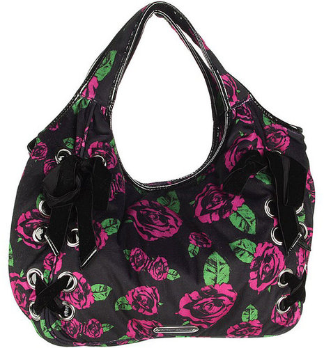 Betsey Johnson Handbags Rose Above Hobo, Purple 1 ea