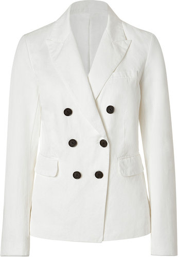 Closed White Cotton Linen Blend Dandy Blazer