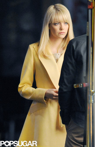 Emma Stone and Andrew Garfield Spend a Late Night on Set Emma Stone and Andrew Garfield Spend a Late Night on Set