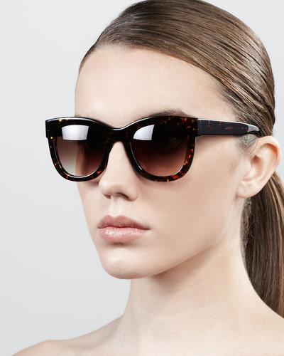 Thierry Lasry Obsessy Acetate Sunglasses, Dark Havana