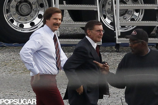 Will Ferrell and Harrison Ford on the set of Anchorman: The Legend Continues.
Will Ferrell and Harrison Ford on the set of Anchorman: The Legend Continues.