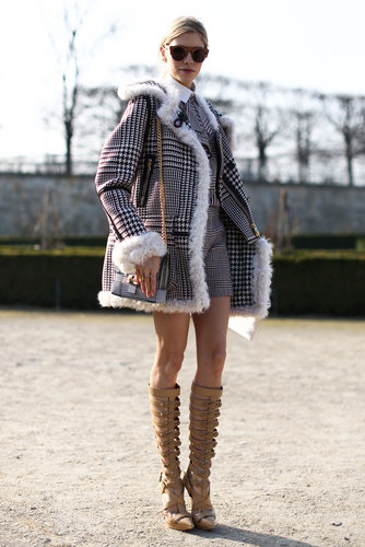 The sophisticated plaid was the perfect piece to offset a pair of dramatic sandal boots.
The sophisticated plaid was the perfect piece to offset a pair of dramatic sandal boots.