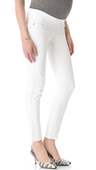 White jeans are always a sure sign that Spring is in the air. Dl1961's Angel Maternity Ankle Jeans ($168) are chic enough to wear to work or to a shoreside excursion.
White jeans are always a sure sign that Spring is in the air. Dl1961's Angel Maternity Ankle Jeans ($168) are chic enough to wear to work or to a shoreside excursion.