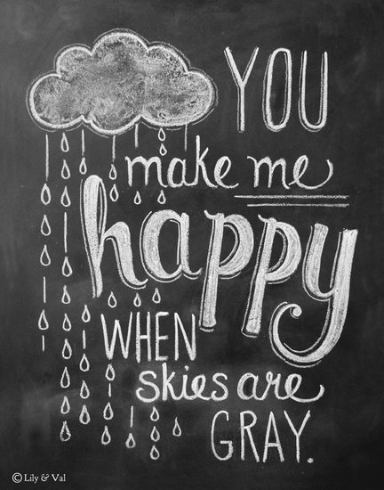 You Make Me Happy Rain Cloud Print You Make Me Happy Rain Cloud Print