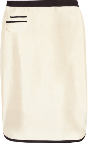 J.Crew Tuxedo wool and silk-blend pencil skirt