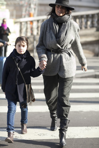 Emmauelle Alt and her daughter kept coordinated in easy outerwear and boots — tres chic!
Emmauelle Alt and her daughter kept coordinated in easy outerwear and boots — tres chic!
