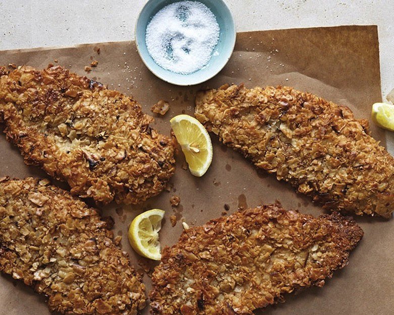 Matzo-Crusted Chicken Matzo-Crusted Chicken