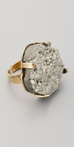 Citrine by the stones Pyrite Ring