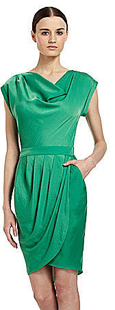 BCBGMAXAZRIA Tulip Pleat Dress