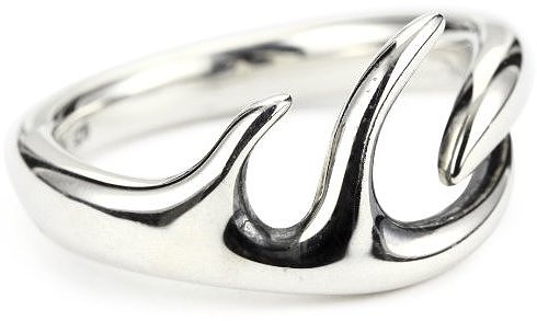 Elizabeth and James "Antler" Sterling Silver Ring Size 8