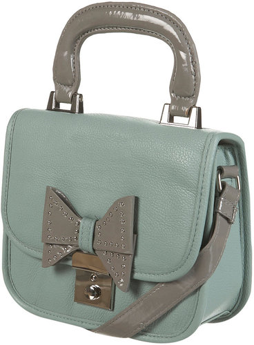 Mint Lady Stud Bow Bag
