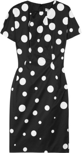 Valentino Roma Polka-dot shell dress