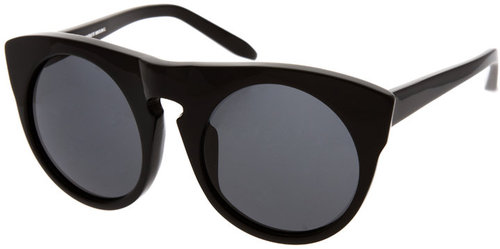 Alexander Wang Shiny Black And Solid Sunglasses