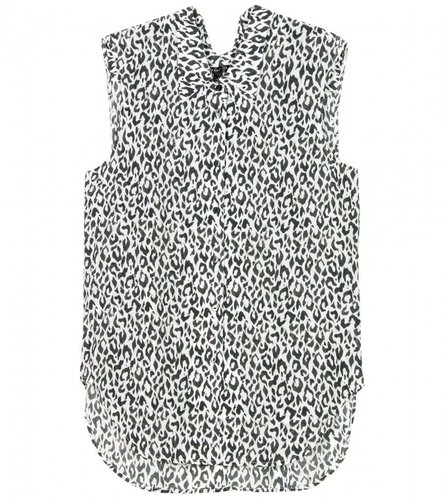 Theyskens' Theory BARGO ANIMAL PRINT SILK BLOUSE