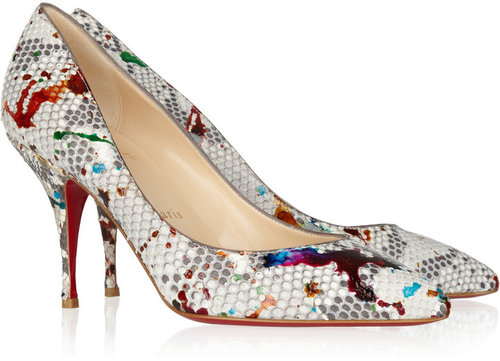 Christian Louboutin Piou Piou 85 python pumps