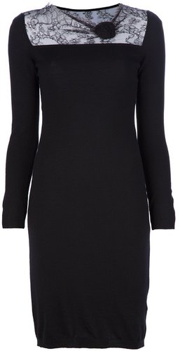 Valentino lace yoke dress