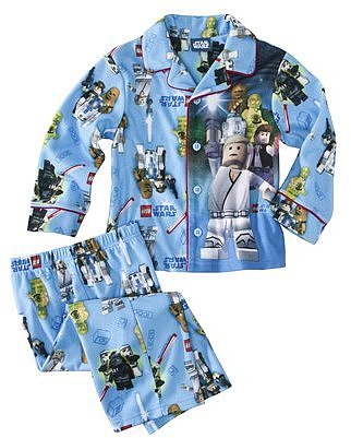 Star Wars Lego® Infant Toddler Boys Long-Sleeve Pajama Coat Set - Blue