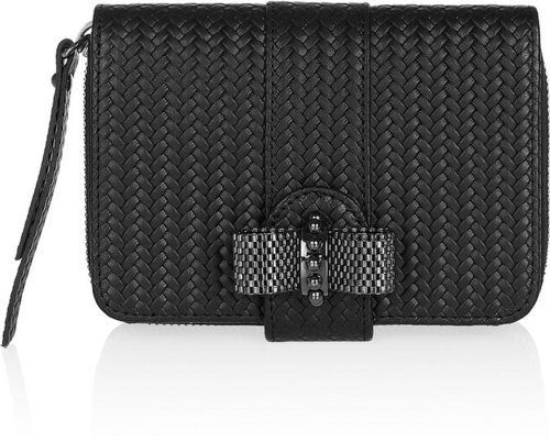 Christian Louboutin Square braided leather wallet
