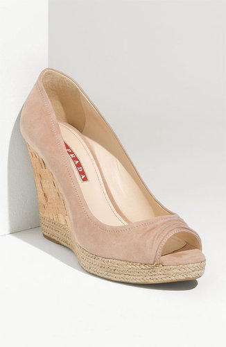 Prada Suede Wedge Pump
