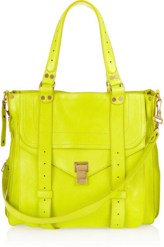 Proenza Schouler PS1 neon leather tote