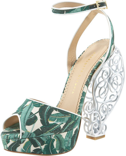Charlotte Olympia Wire-Heel Platform Sandal