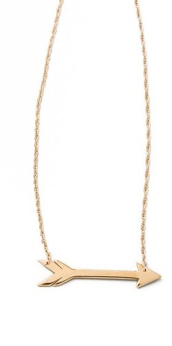 Jennifer zeuner jewelry Horizontal Arrow Necklace