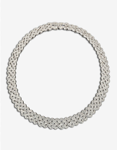 SWAROVSKI Diamanta Crystal Pavé Collar Necklace