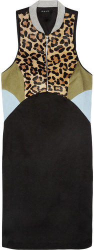 Ksubi Cotton and calf hair mini dress