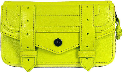 Proenza Schouler Ps1 Large Zip Wallet In Citron