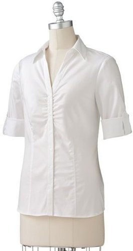 White Button Down Top
