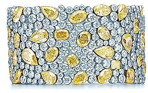 Cobblestone yellow diamond bracelet