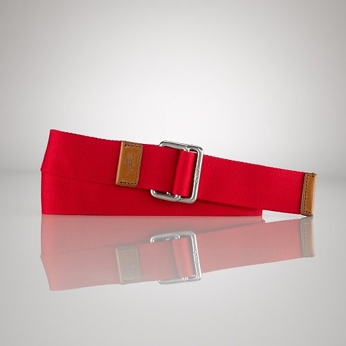 Polo Ralph Lauren Solid Webbed D-Ring Belt