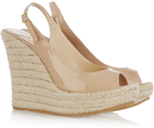 Jimmy Choo Polar patent-leather espadrilles