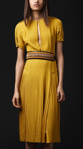 Slash Front Silk Dress