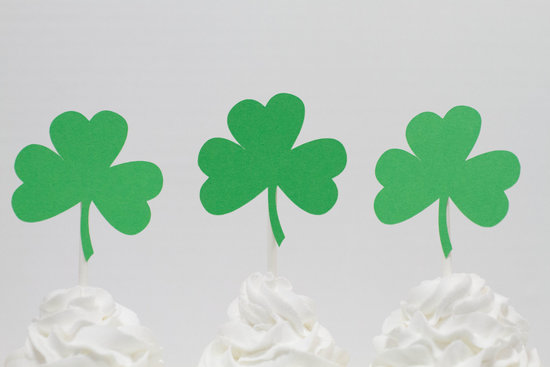 Shamrock Cupcake Toppers Shamrock Cupcake Toppers