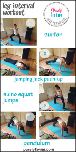 12 minute HIIT interval LEG workout