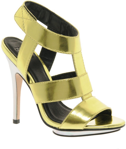 ASOS HALLEY Metallic High Heel Sandals