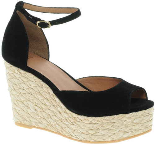 ASOS HAWLEY Suede Espadrille Wedges