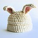 Adrienne Kinsella White Chocolate Bunny Hat 