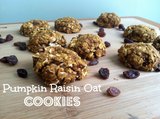 Pumpkin Raisin Oat Cookies