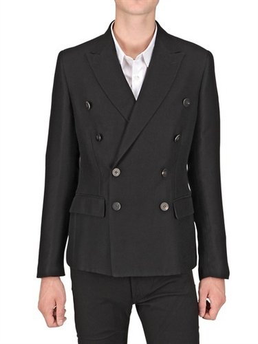 Christian Pellizzari - Croco Jacquard Wool Flannel Jacket