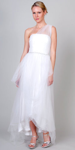Tulle Gown with Gemmed Waistband by Love, Yu