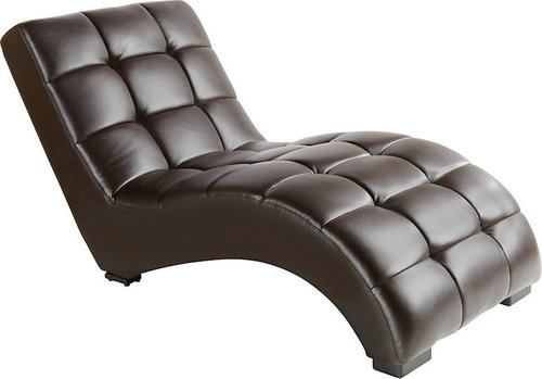 Emerald Home Chocolate Chaise