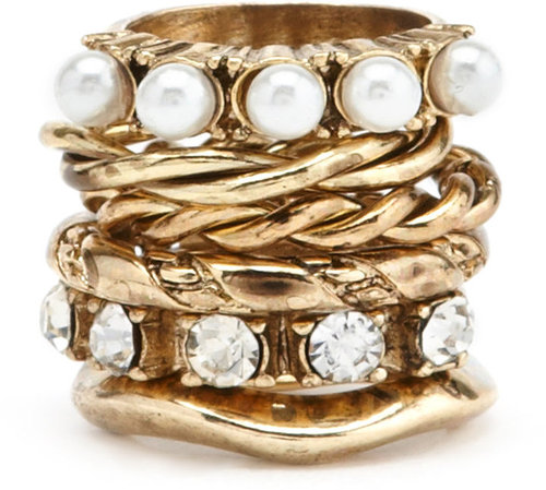 Dainty Mix Stacked Rings