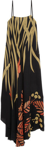 Chloé Printed silk maxi dress